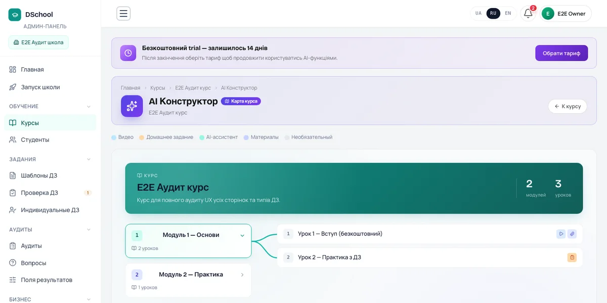 Конструктор контенту й курсів